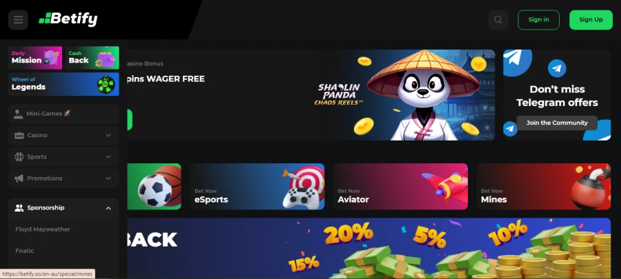 Betify code promo